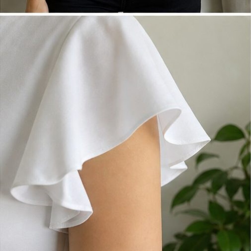 White Ruffle Blouse - Picture 5 of 6